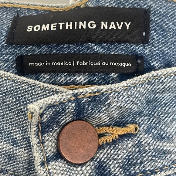 Something Navy High Rise Cigarette Ankle Jeans In Indigo Light Size 14/32 - Picture 5 of 11